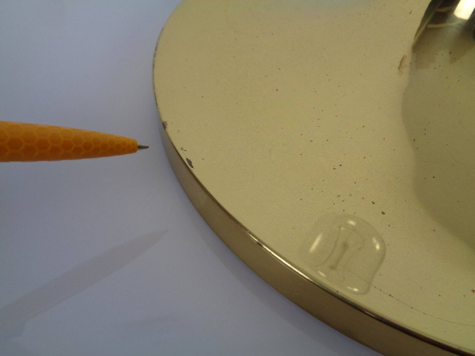 Space Age Golden Wall Lamp from Doria Leuchten, 1960s