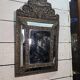 Miroir en laiton à parcloses du XIXe