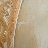 Oil portrait on canvas carved wooden frame