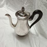 tea and coffee set 5 pieces in silver metal Gallia for Christofle model "Malmaison"