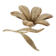 Brass flower ashtray