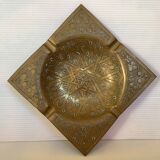 Ashtray in worked brass