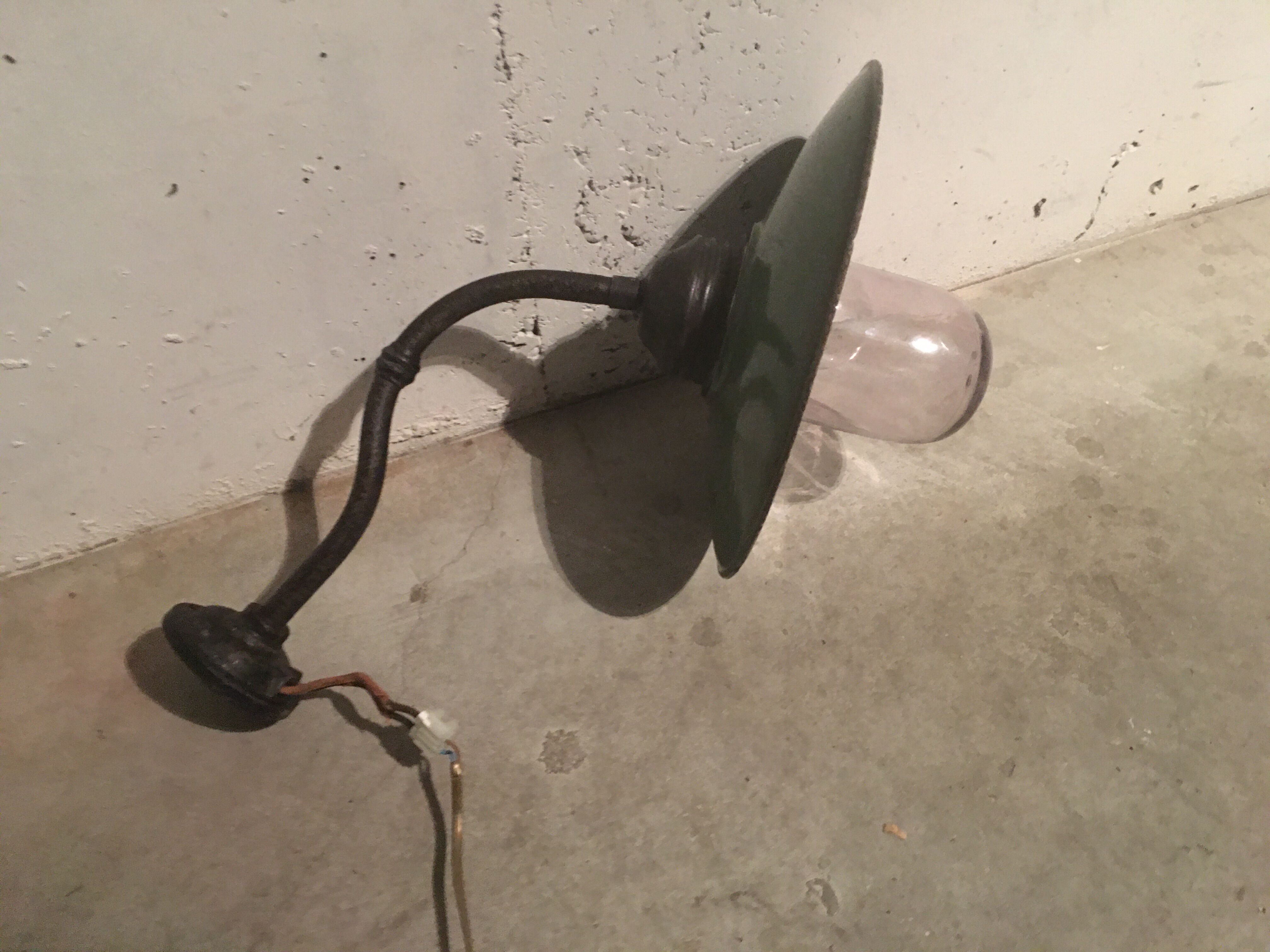 50s bowler sconce