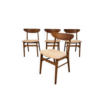 4 chaises vintage farstrup