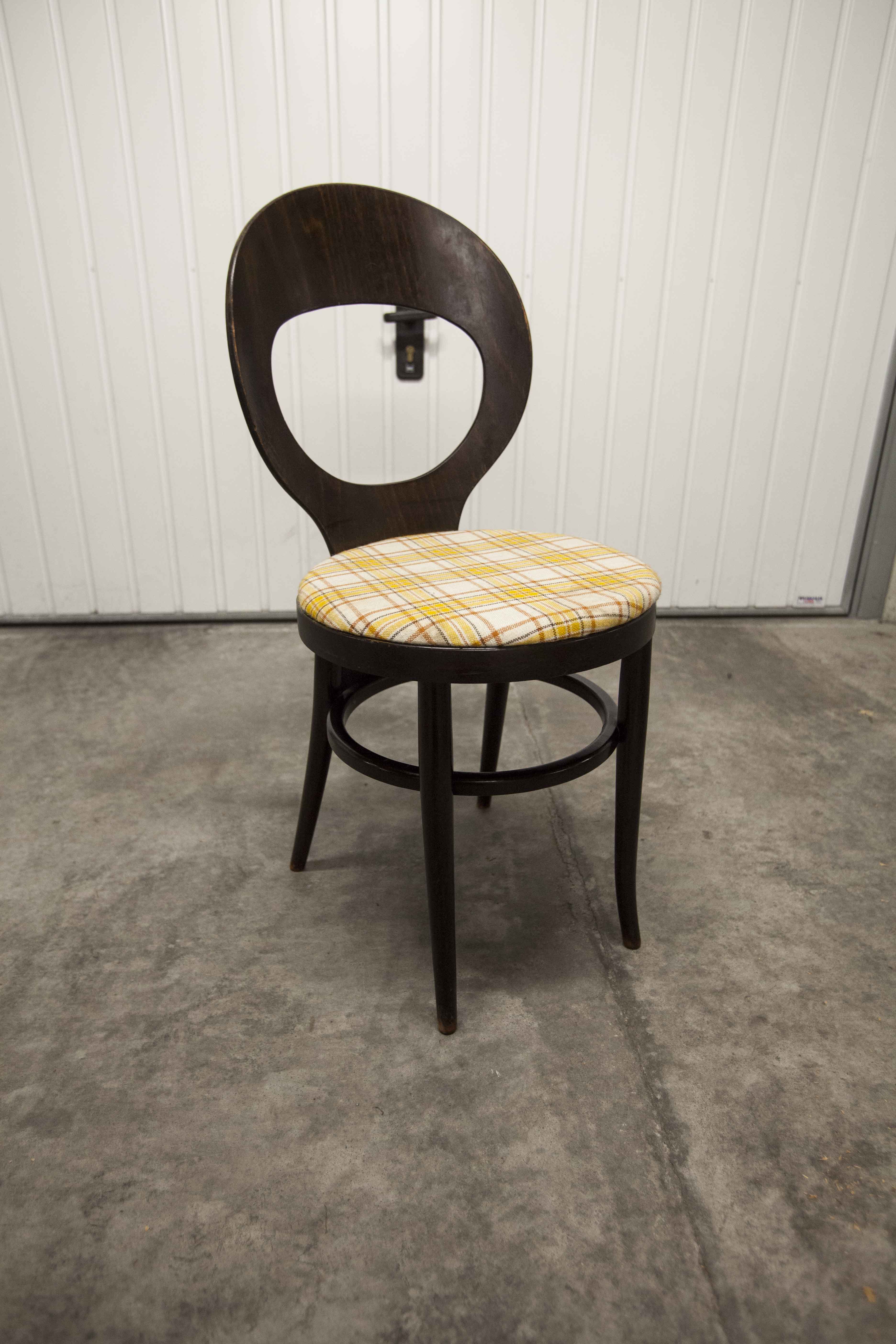 Lot de 3 chaises Baumann mouettes 1970 tissu à changer