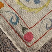 Multicoloured white kilim rug – 238 x 159 cm