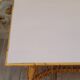 Powdered pink rattan coffee table
