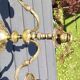 Chandelier 3 arms bronze old gold patinated
