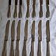 2x7 knives model Coquille or Vendôme silver-plated/stainless steel