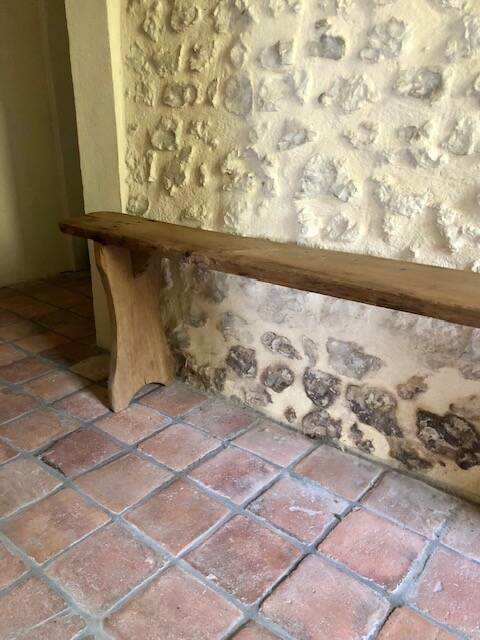 Large renovated farm bench