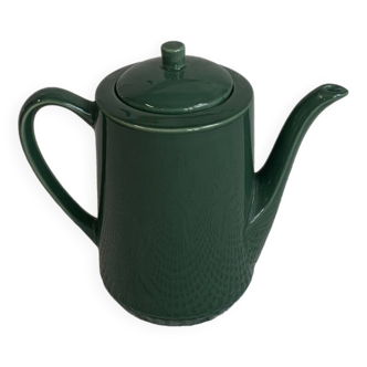 Green ceramic teapot/coffee maker, vintage