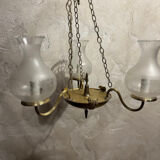 Chandelier with 3 arms in brass 1950/60