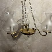 Chandelier with 3 arms in brass 1950/60