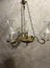 Chandelier with 3 arms in brass 1950/60