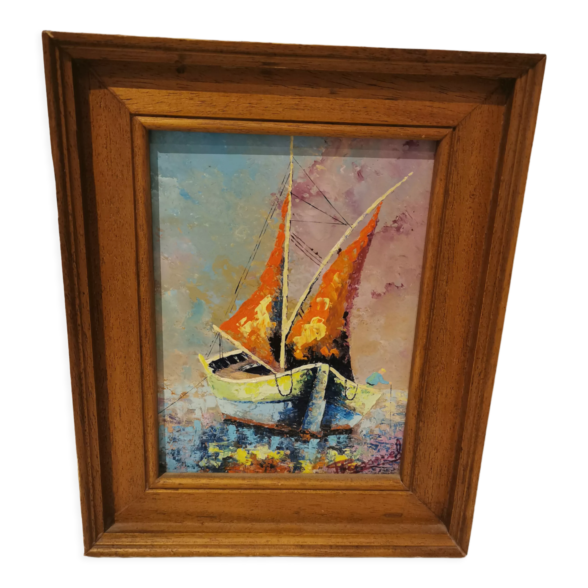 Huile sur bois