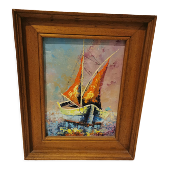 Huile sur bois