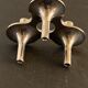 3 metal candlesticks 1970