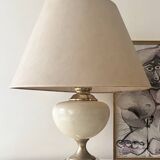 Dolphin lamp model "Oricourt" in ceramic and brass, France 1970.