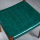 Chaises de salle à manger en similicuir vert botanique, années 1970, lot de 4