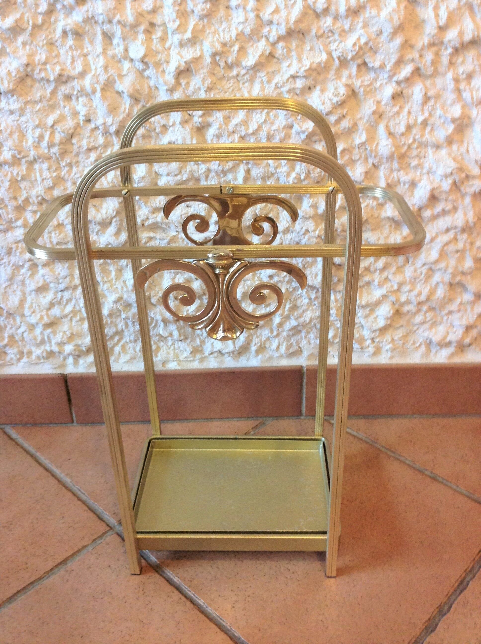Brass umbrella holder art deco style