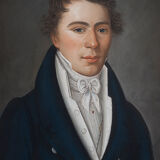 Portrait print man in pastel 1818 - 18 x 24 cm