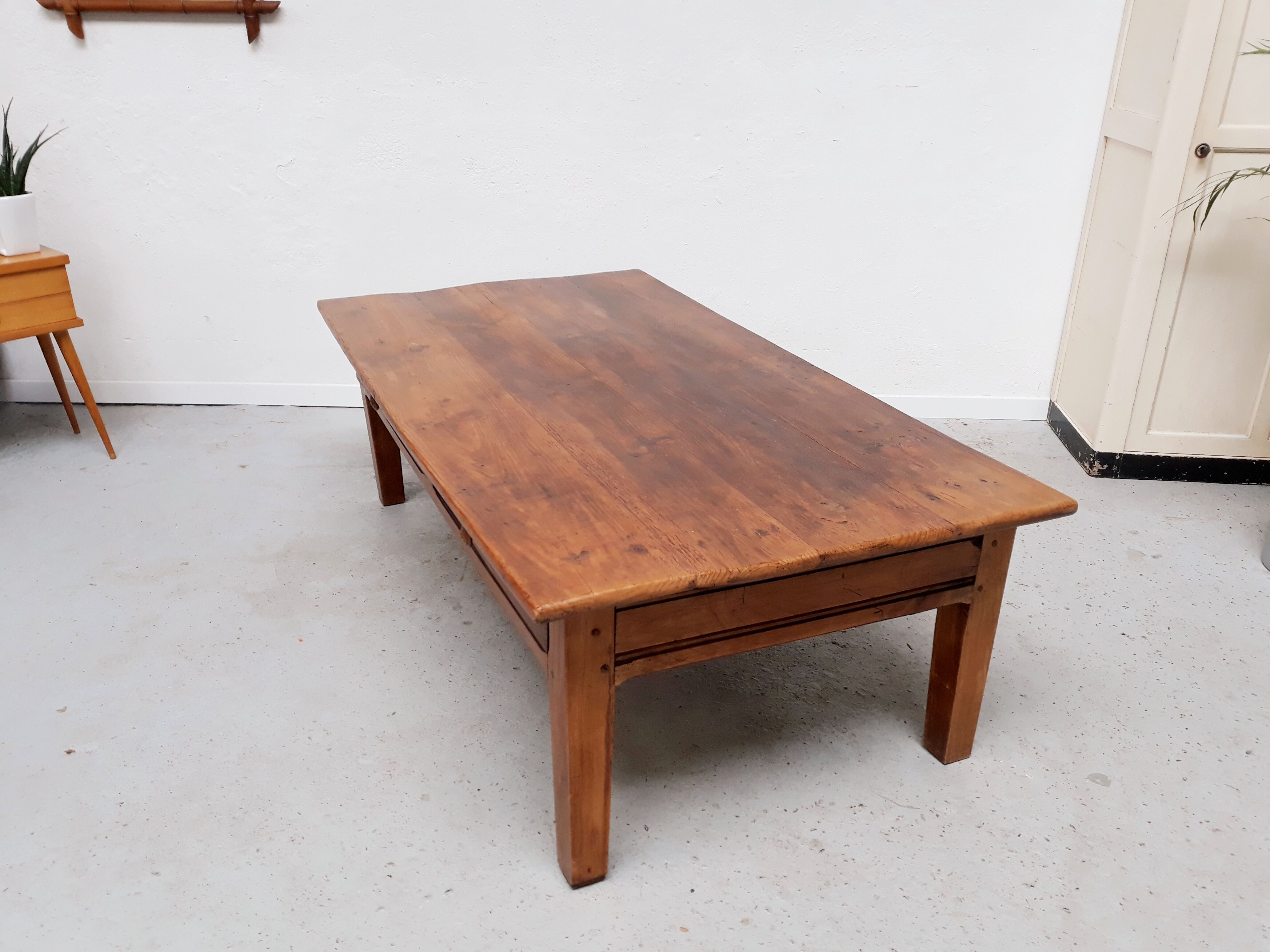 Vintage wood farm table