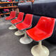 Tulip leg armchairs