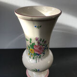 Former Vase K-G LUNEVILLE Ceramics White Decor Vintage Flowers