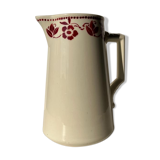 Large pitcher Badonviller red flowers