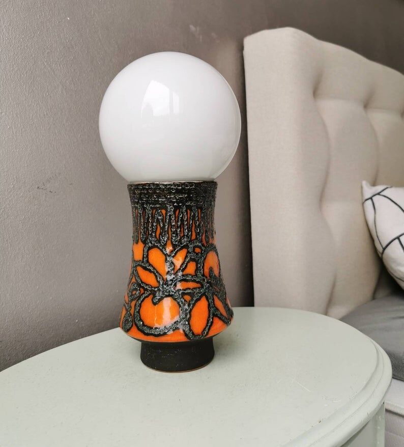 Vintage ceramic table lamp 1970