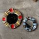 Pair of ceramic mirrors 1950 dlg Mithé