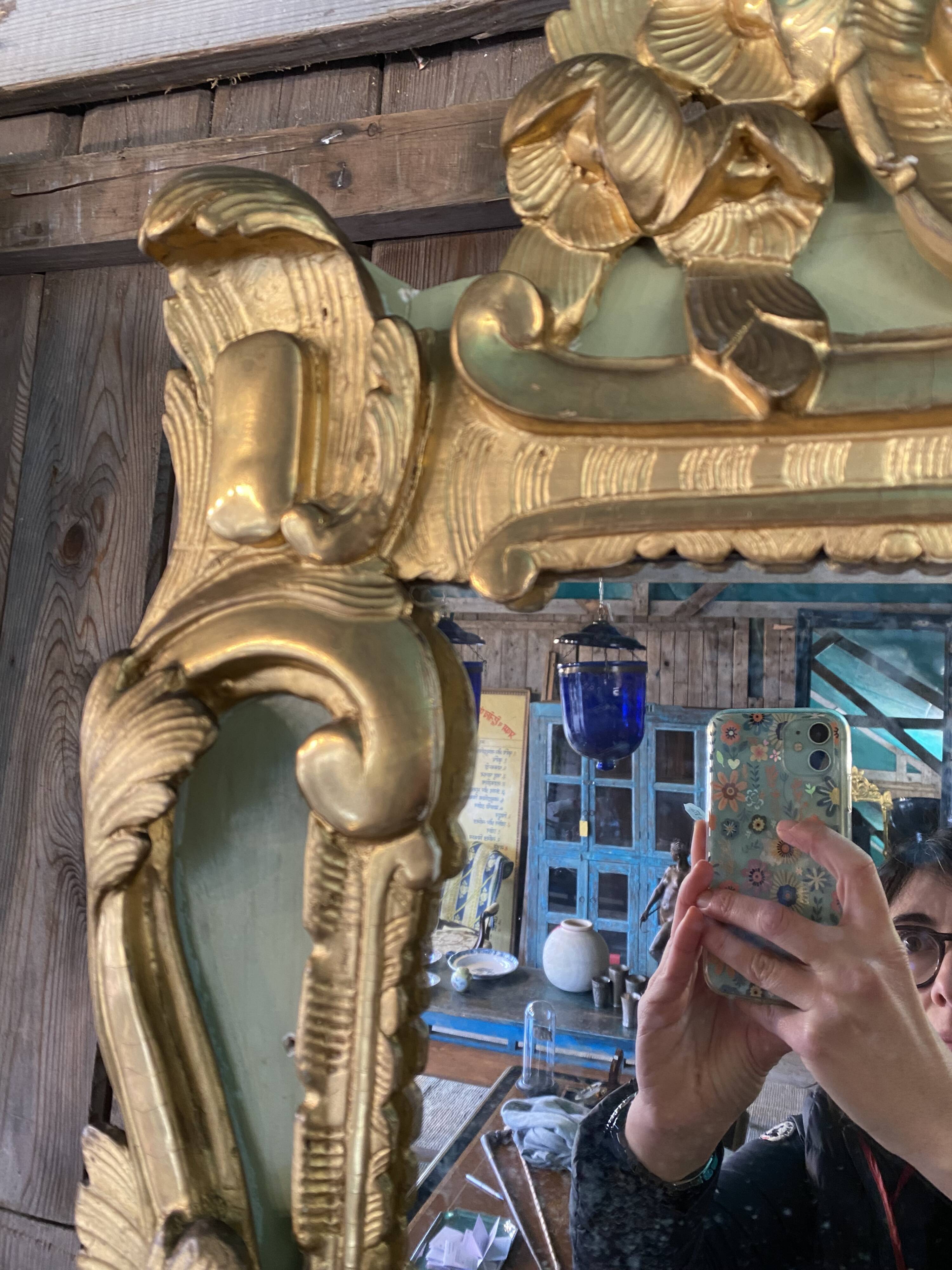 Provencal mirror in gilded wood, Louis XV period