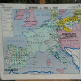 Carte scolaire ancienne de L' Europe de 1812 à 1815 - N°228 /229