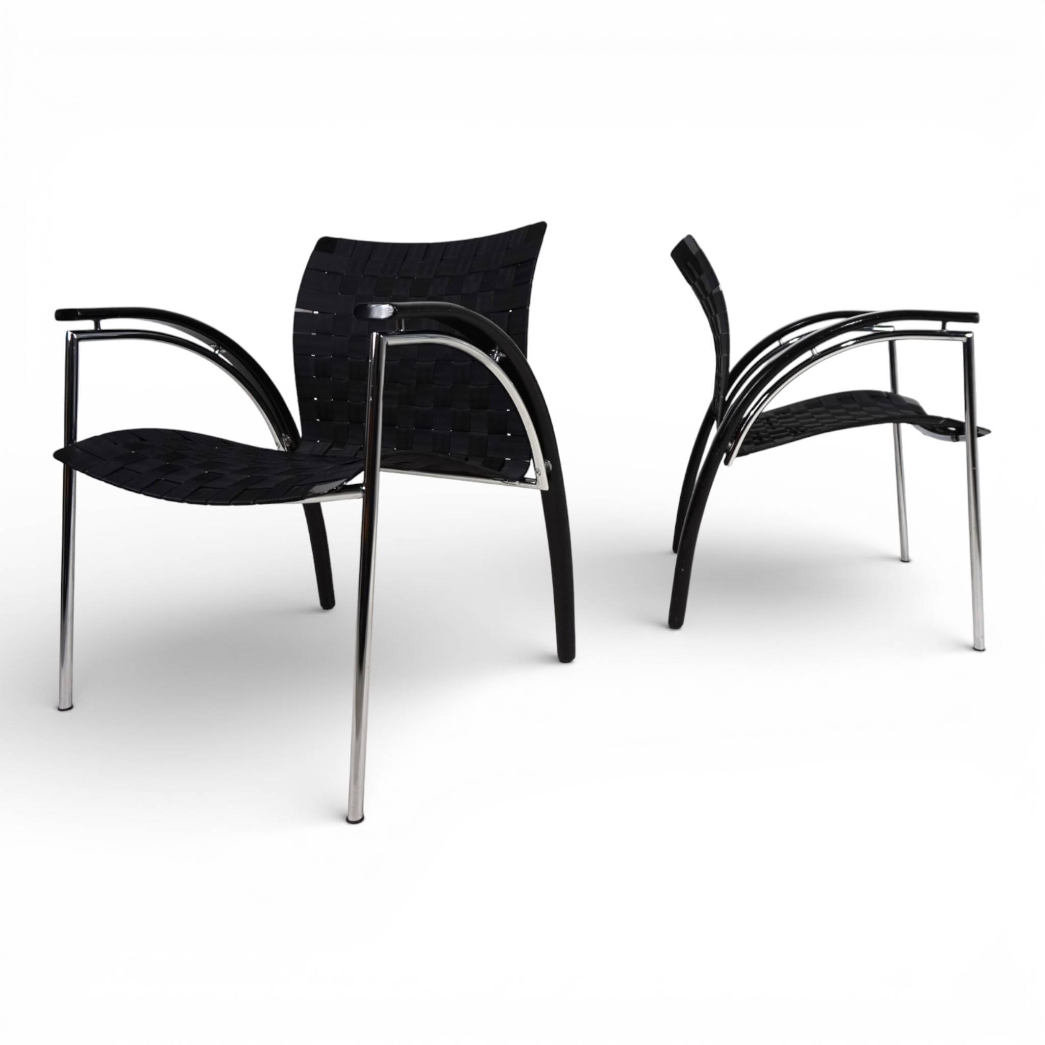 Thonet set of 2 lounge chairs by Peter Maly, 1980