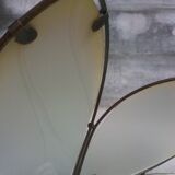 Daisy suspension shortbread glass and vintage brass