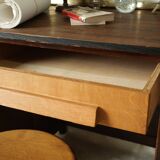 Vintage oak pedestal desk