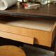 Vintage oak pedestal desk