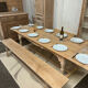 Table de ferme en chêne massif avec rallonges