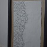 Illustration brodée - ombre de femme - 21x30cm