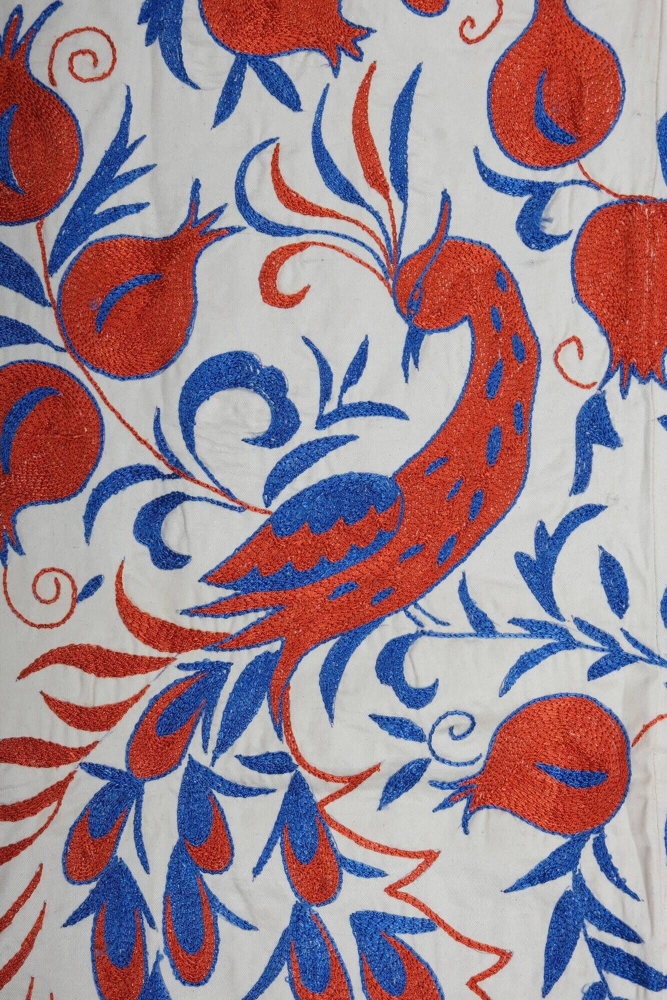Vintage hand-embroidered tablecloth 109x189 cm