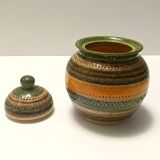 Glazed Ceramic Vase by Aldo Londi for Bitossi and for Cer Paoli, Sahara ser