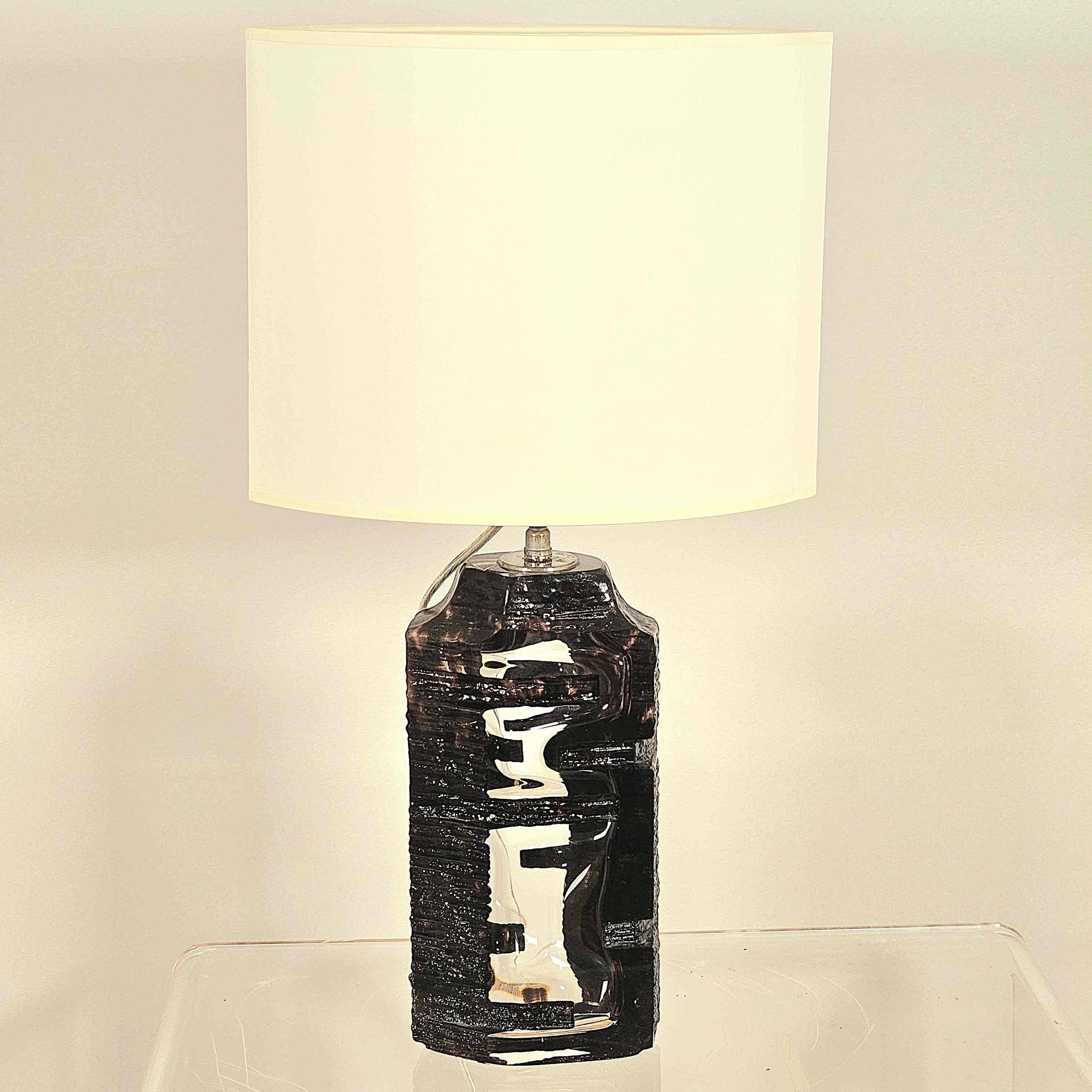 Daum, argos model crystal lamp base, circa 1970