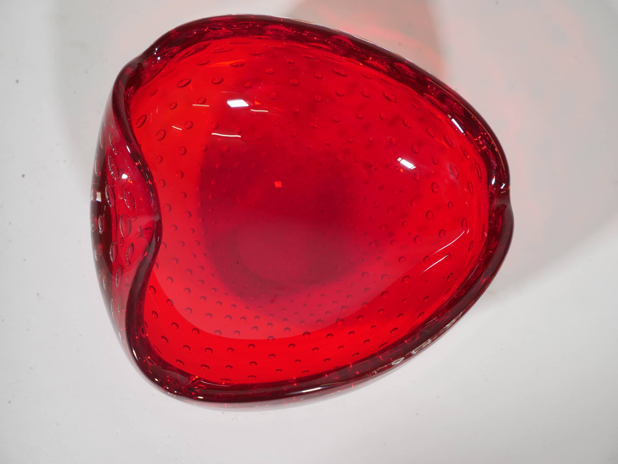 Carlo scarpa venini murano glass bowl