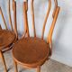 Paire 2 chaises bistrot bois courbé vintage
