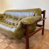 Percival lafer khaki brazilian three-seater sofa mp-41