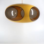 Suspension UFO Space Age yellow by Luigi Colani for Massiv, Belgium, 1970