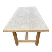 Table à manger de ferme rénovée en chêne des années 60