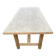 Renovated 1960s oak farmhouse dining table
