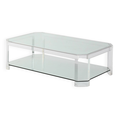 Table basse attribuée David Lange, 1970s