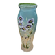 Vase verre et émail fleurs vers 1900